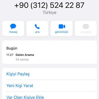 0312 524 22 87 Bu Numara Beni Rahatsız Ediyor