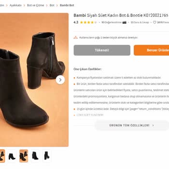 Trendyol Bambi Yanlış Ürün Gönderdi Değişim Yapmıyor!