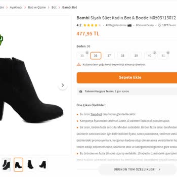 Trendyol Bambi Yanlış Ürün Gönderdi Değişim Yapmıyor!