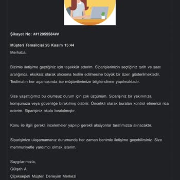 Çiçek Sepeti Teslim Etmediği Çiçeği Kabul Etmiyor