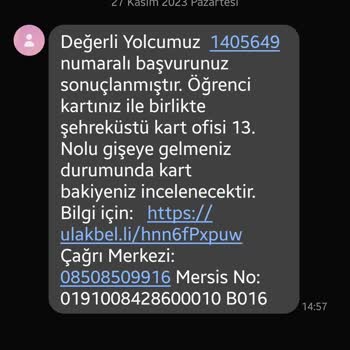 BURULAŞ Eski Kartın Bakiyesinin Yeni Karta Aktarılamaması