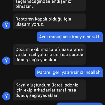 Getir Yemek Ve Köfteci Yusuf Sipariş Sorunu