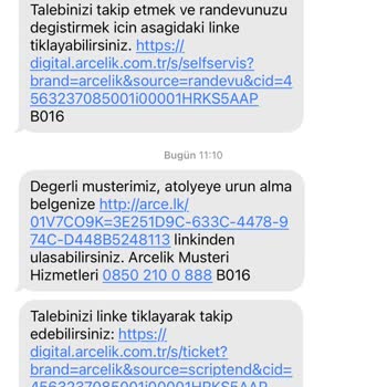Arçelik Randevuya Gelmiyor Gelmiş Gibi Gösteriyor.