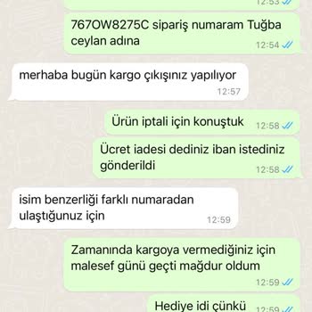 Larissa Gogel Teslimat Edilmemesi Para İadesi Yapılmaması