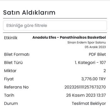 Banabilet.com Alınan Biletlerin İletilmemesi