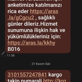 Aras Kargo'nun Habersiz Geri İadesi