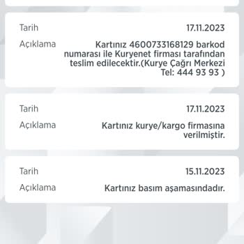 Kuryenet Bankkart Genç Kartımı Göndermiyor