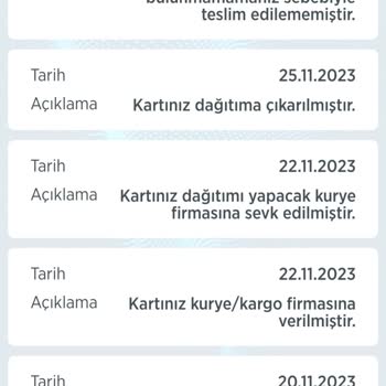 Kuryenet Genç Kart Günlerdir Elime Ulaşmadı