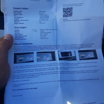 Media Markt Sattığı Ürünün Arkasında Durmuyor