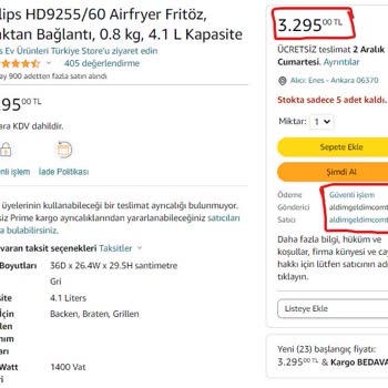 Amazon'un Ürün Değişimi Sağlamak Yerine İadeye Zorlaması