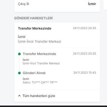 Trendyol Express'DEKİ Kargom 4 Gündür Transfer Merkezinde.