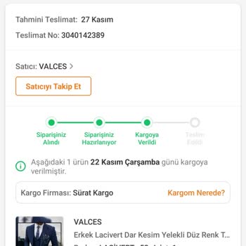 Sürat Kargo Sipariş Gelmedi Şikayetçiyim