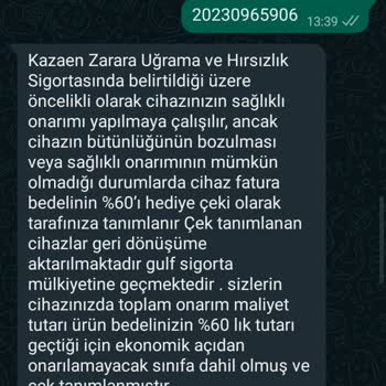 Honor Sigorta Mağduriyeti: Tablet Onarımı Ve Tazmin Talebi