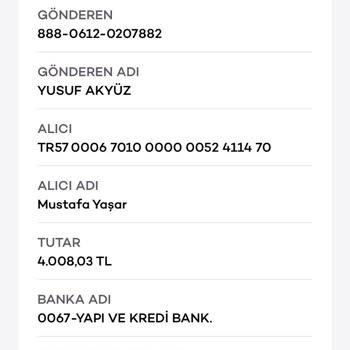 Yapı Kredi İle Yaşanan Mağduriyet