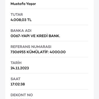 Yapı Kredi İle Yaşanan Mağduriyet