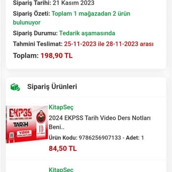 Benim Hocam Yayınevi Ekpss Kitap Siparişi Ve İade Süreci Sıkıntısı