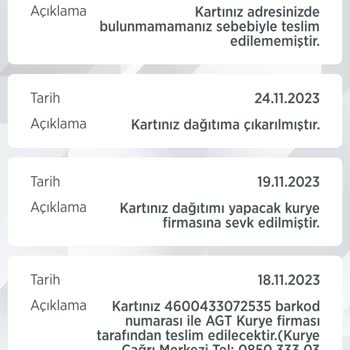 AGT Kurye (aynigunteslim.com) KYK Kartı Kargosu