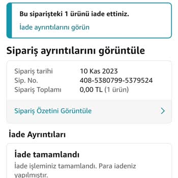Amazondan Para İadesi Alamıyorum