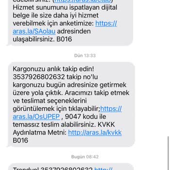 Aras Kargo Cizre Şubesi Kargoyu Getirmeyip Yalan Beyan Yapıyorlar