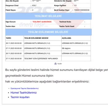 Aras Kargo Cizre Şubesi Kargoyu Getirmeyip Yalan Beyan Yapıyorlar