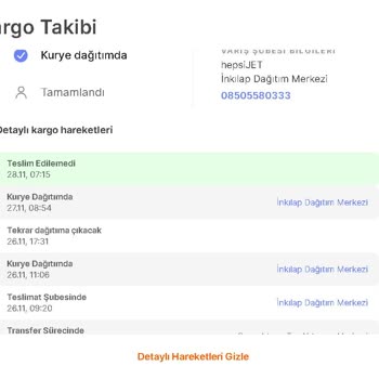Hepsiburada.com Hepsijet Firması Ürünlerimin Teslimatını Yapmıyor.