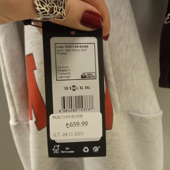 Mavi Markası Sweatshirt Şikayeti
