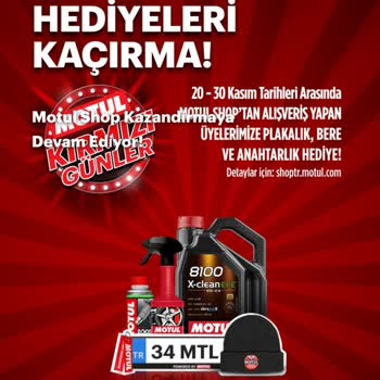 Motul Madeni Yağlar Hediye Ürünlerin Gönderilmemesi