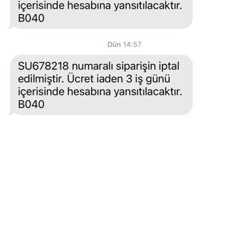 Sneaks Up Kendiliğinden Sipariş İptalleri