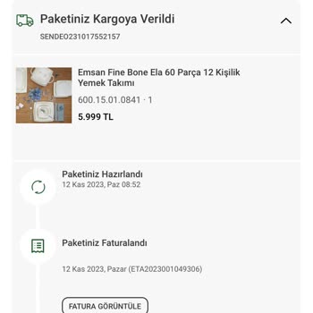 Karaca Züccaciye Karaca Kendi Kafasına Göre İade Ediyor