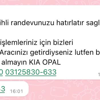 Kia Randevuda Verilen Fiyatın, Randevu Tarihinde Serviste Artırılması