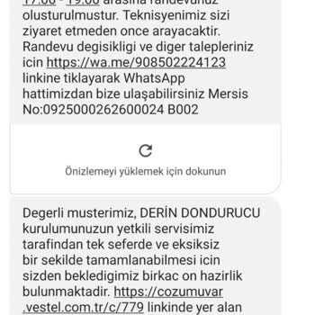 Vestel Kurulum Montaj İçin Mağdur Edildim