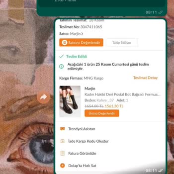 Marjin Ayakkabı'dan Alınan Bot