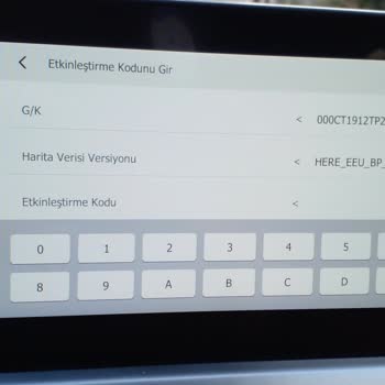 Ticaret Bakanlığı Chery Tiggo 7PRO Excellence Donanımı Etkinleştirme Kodu Talebi.