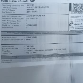 THY Uçak Bilet İptali Mağduriyeti