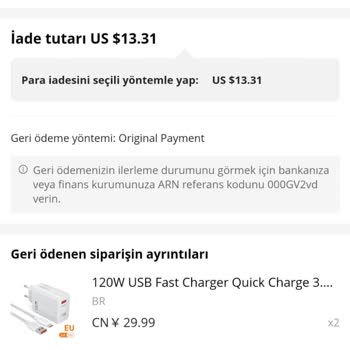 Aliexpress Geri Ödemesinin Yapılmaması