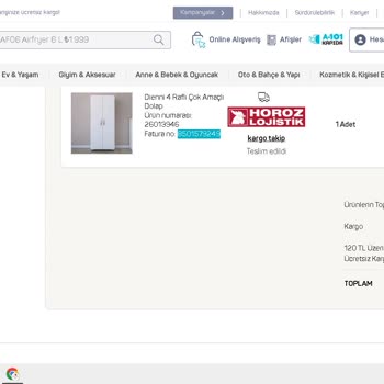 A101 Sipariş Teslim Edildiği Söylendiği Halde Kargoya Bile Verilmemiş
