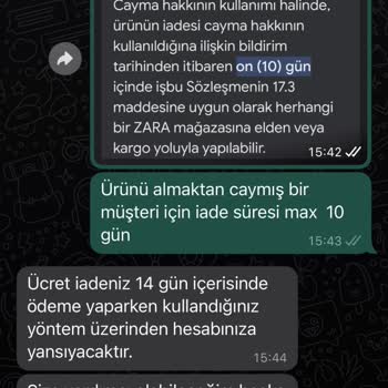 Zara Ürünüme İade Onayı Vermediği Halde Bankamı Suçlu Gösteriyor!