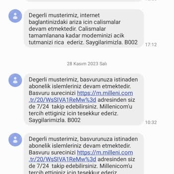 Millenicom Ev İnternetine Bağlanamıyorum.