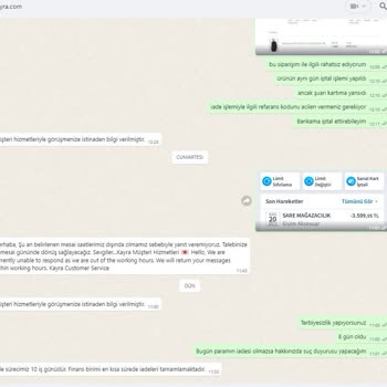 Kayra Giyim Online Alışveriş Sitesinde Yaşanan İptal Ve İade Sorunu