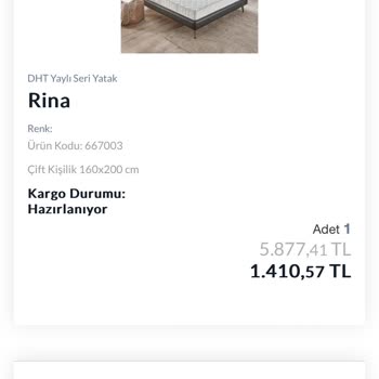 Yataş Yatak Sipariş İptali
