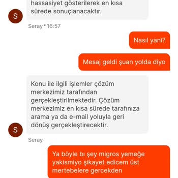 Migros Yemek Siparişi Gelen Ürünüm Buz Gibi Geldi!
