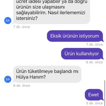 Burger King Eksik Ürün Sorun Çözmeme