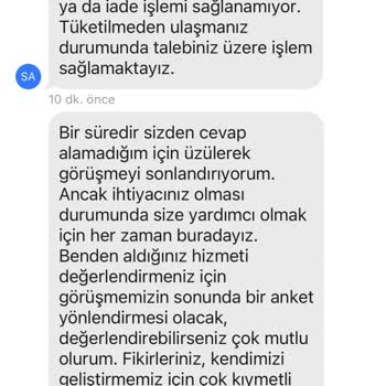 Burger King Eksik Ürün Sorun Çözmeme
