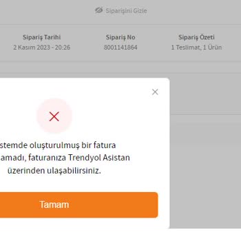 Trendyol - Focus Teknik Fatura Düzenlemedi