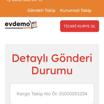 Evdemo Lojistikle Gelmeyen Ürün
