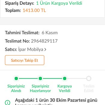 Evdemo Lojistikle Gelmeyen Ürün