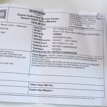 Genpa Servisinin Ve Xiaomi 13 T Yi Şikayet