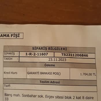 Evinemama.com Eksik Ürün Gönderildi