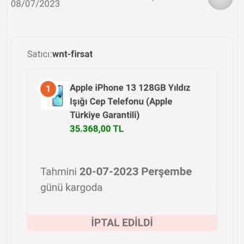 Wnt.com.tr İade Edilen Ürünün Parası Geri Ödenmedi