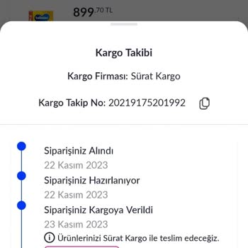 Sürat Kargo Mağdur Eden Ve Üstüne Dönüş Sallamayan Bir Firma